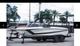 Ski boat on trailer