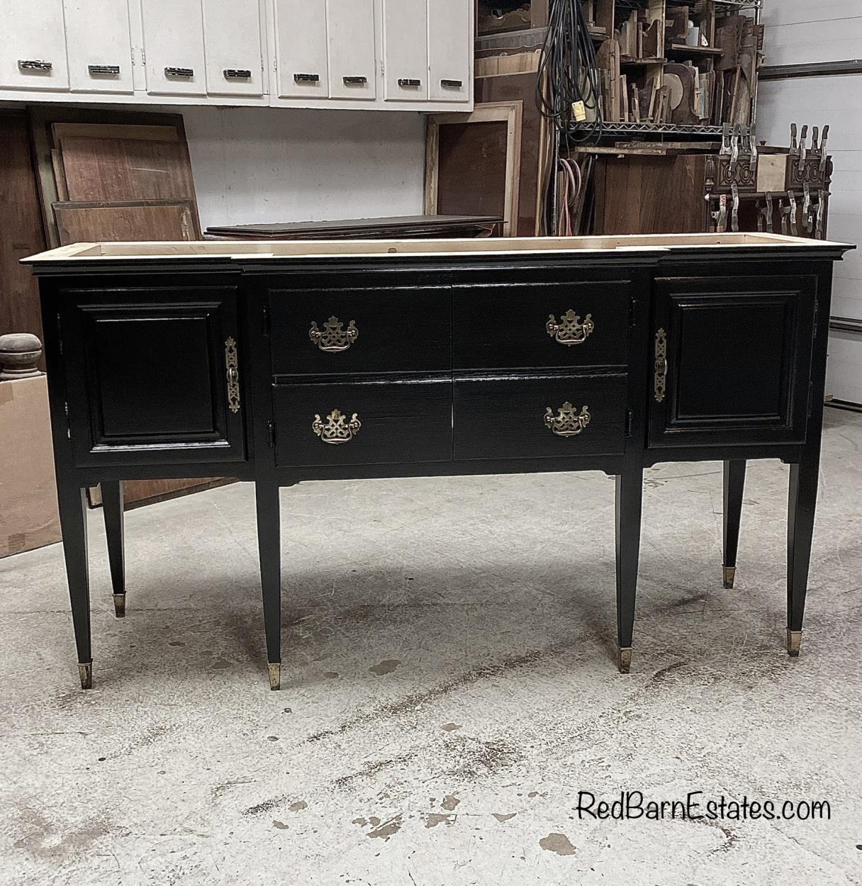 Deliver a Black bathroom vanity no top and no mirror to Hallsville