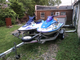 2 Jetskis on Trailer