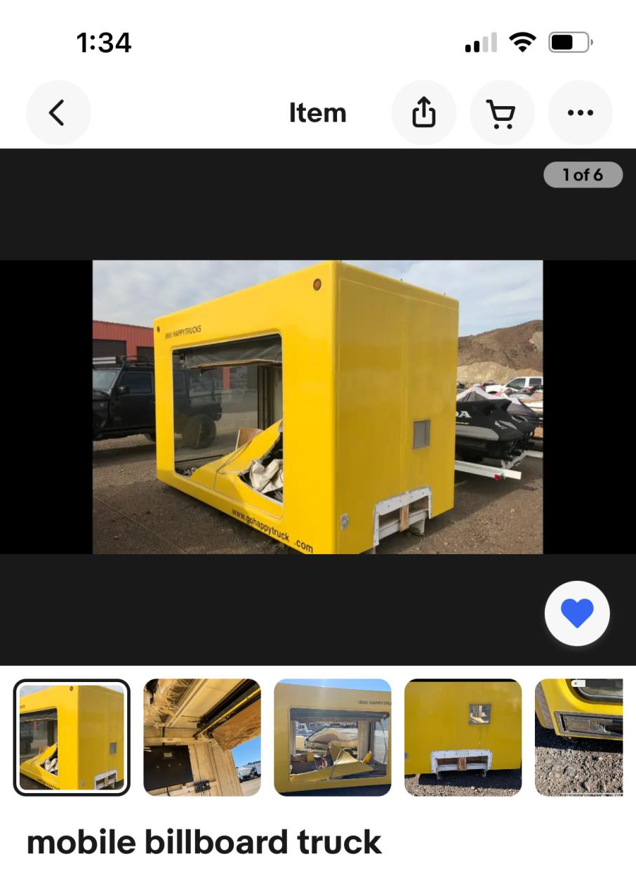 Cost to Deliver a 1 billboard box truckbox only no base vehicle to
