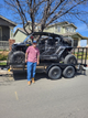 16x8 tandem flatbed with polaris razor loaded on i