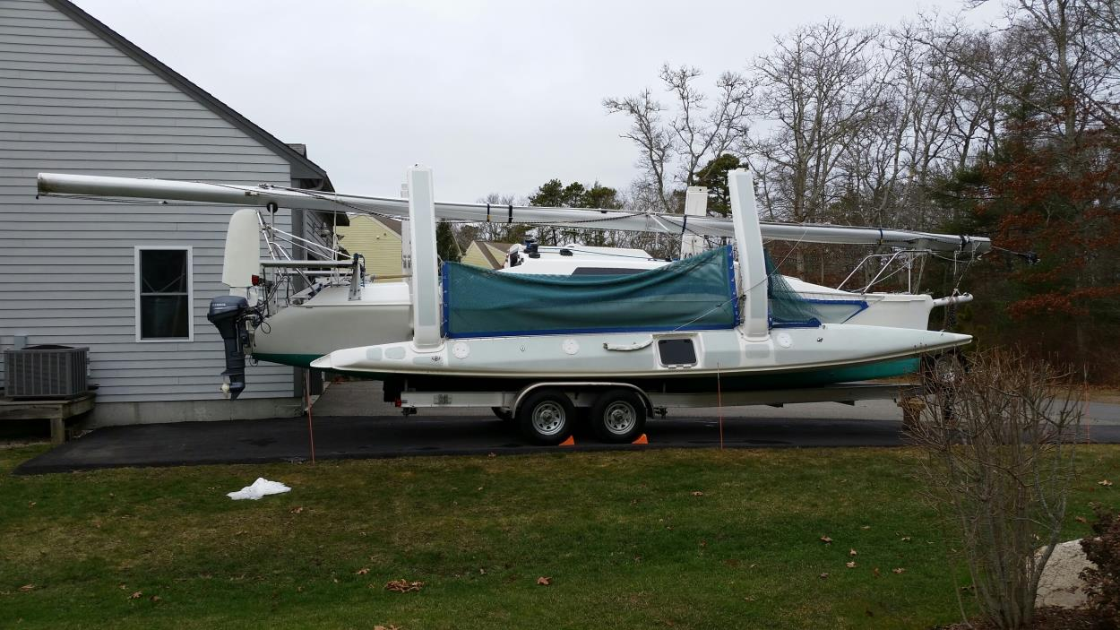 trimaran on trailer