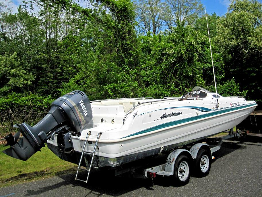Quote to Ship a 1999 Hurricane 23ft Deck Boat with Trailer Nice! to