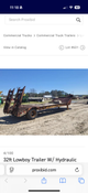 30’ 5th wheel flatbed trailer