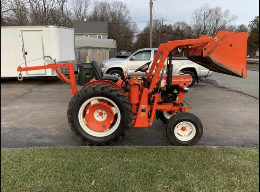 Equipment Movers Economy Compact Tractor Front End Loader to Mountville