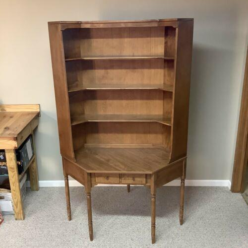 Transport My ETHAN ALLEN Solid Maple Corner Desk & Bookshelf Cu to Pace