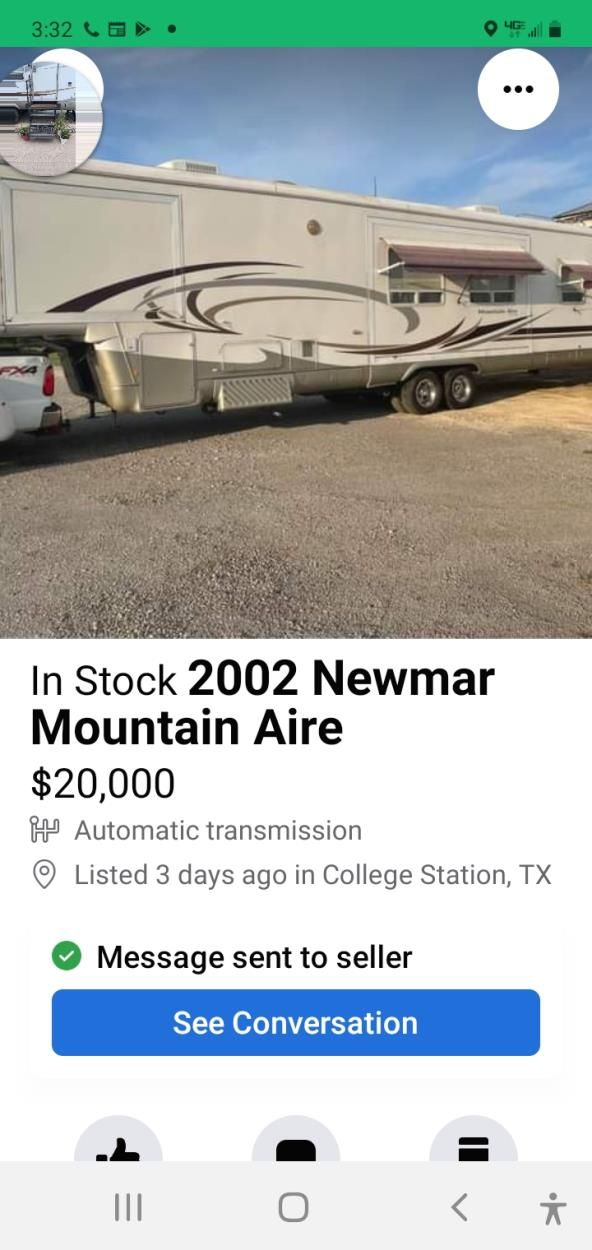 Quote to Ship a 43' newmar mountain aire 5th wheel to Oroville uShip