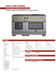 *PALETIZED* Kucht 60 8.4 cu. ft.  Dual Fuel Range