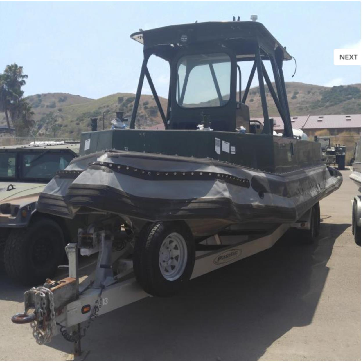 Transport a 26' ACB aluminum boat ON TRAILER W/PINTLE HITCH to Miami