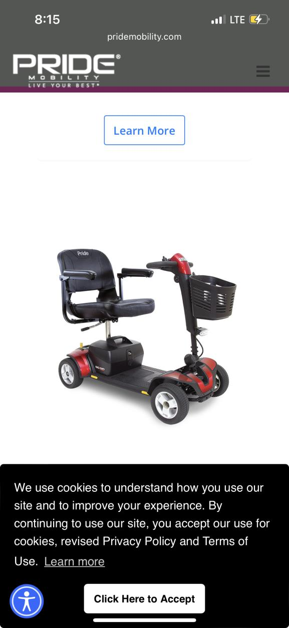 Cost to Deliver a Pride mobility scooter to Virginia Beach uShip