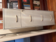 30+ totes, some misc, 1 jukebox, 1 file cabinet