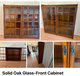 Double glass door bookshelf