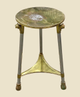 Vintage Brass and Steel Side Table