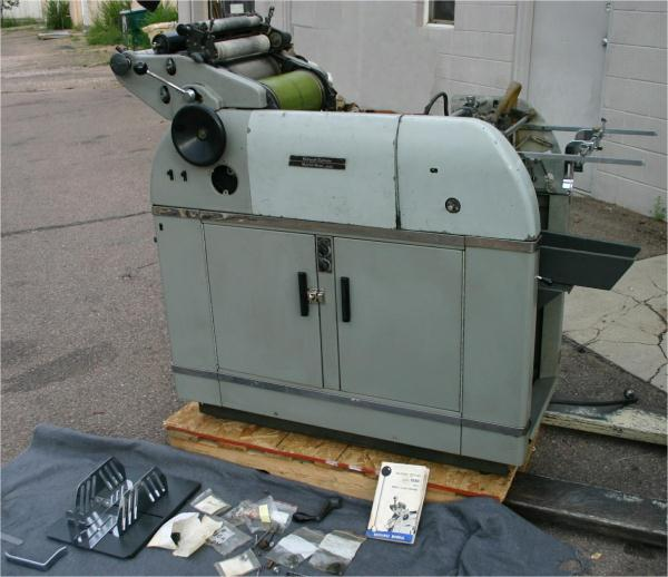 Equipment Shipping ADDRESSOGRAPH MULTILITH 1250 PRINTING PRESS ! to ...