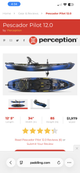 Perception 12 foot kayak