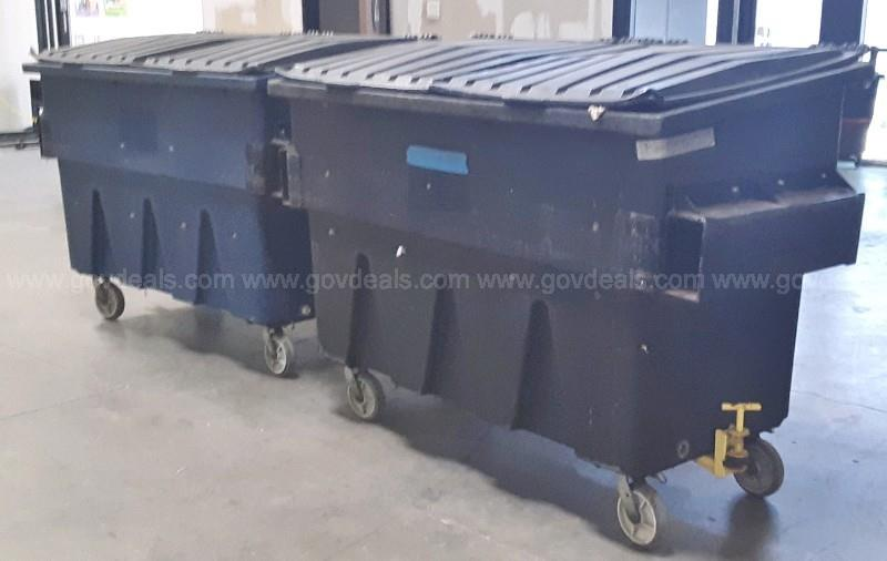 Transport a 2 Dumpsters on wheels Towable 400 Gal Capacity to Arroyo