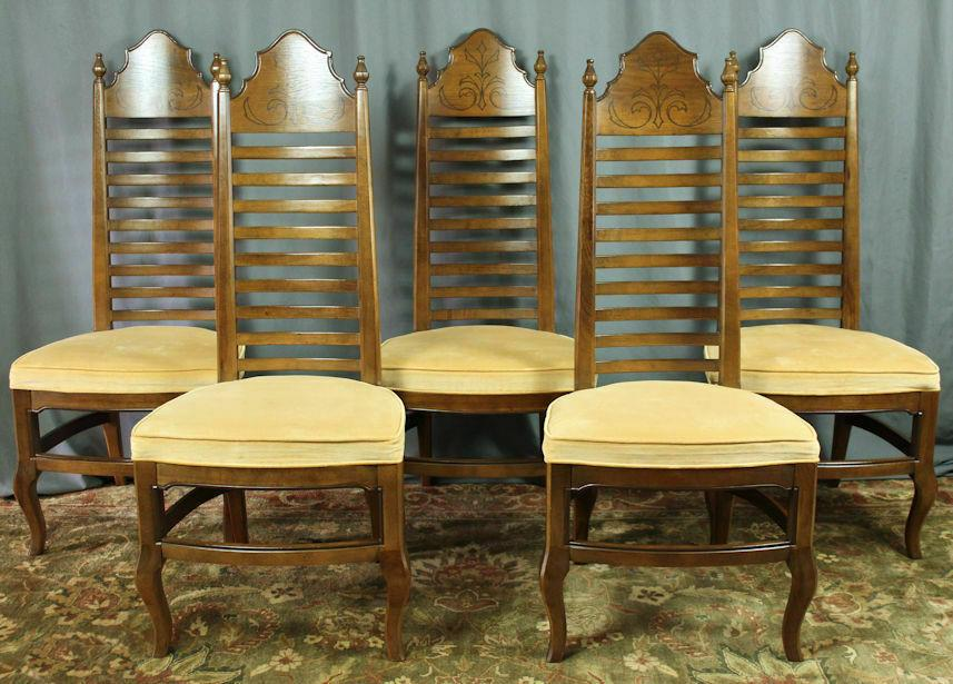 Transport a Set of 5 Drexel ladder back dining chairs to Houston uShip