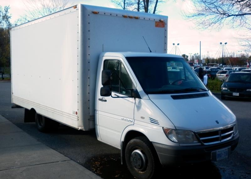 Cost to Transport a 2005 Sprinter 3500 Cube Van (15' Box) to