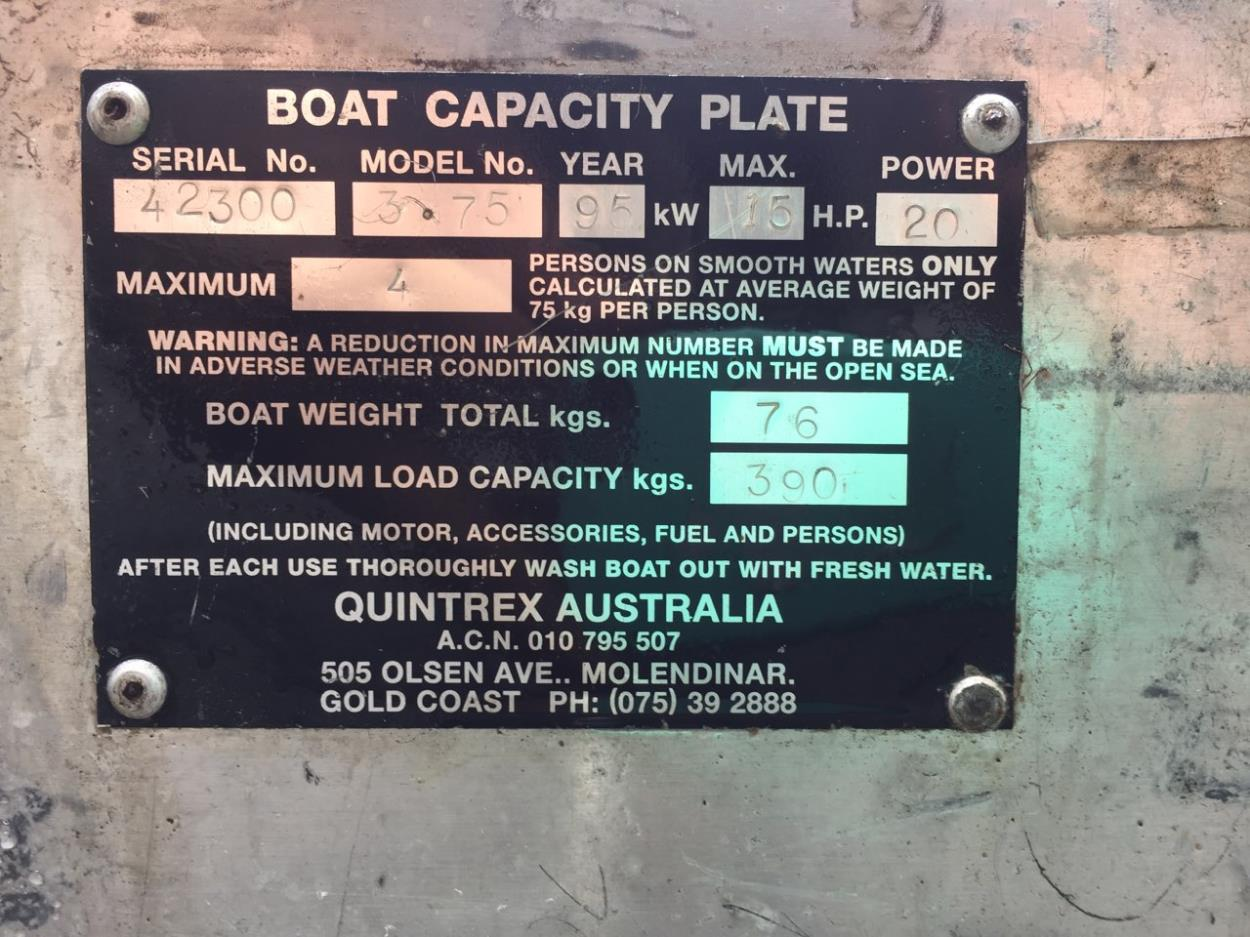 Ship a Quintrex dart 375 to Shoalwater uShip