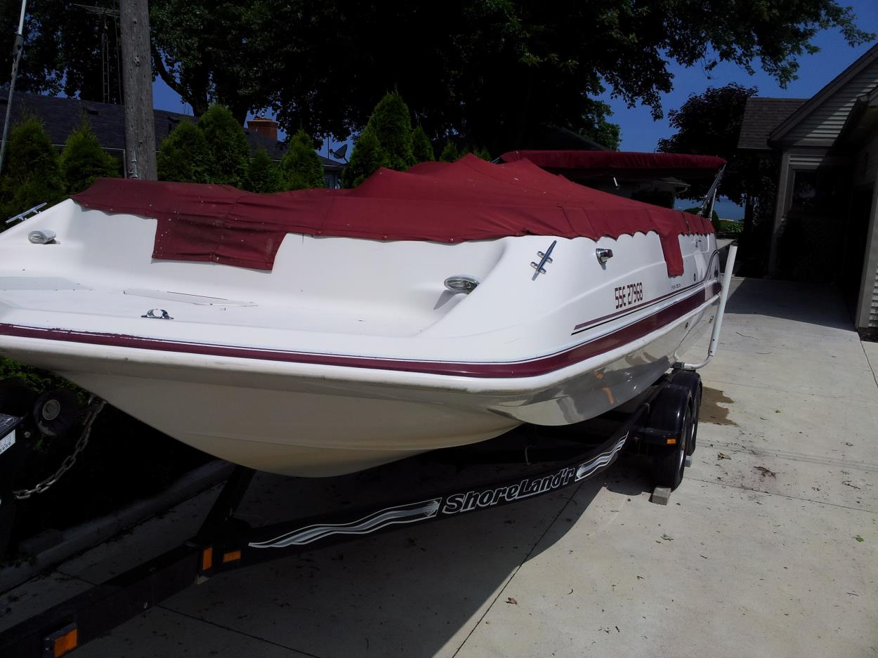 Ship A Hurricane Deck With Outboard Motor On Trailer To Thunder Bay Uship