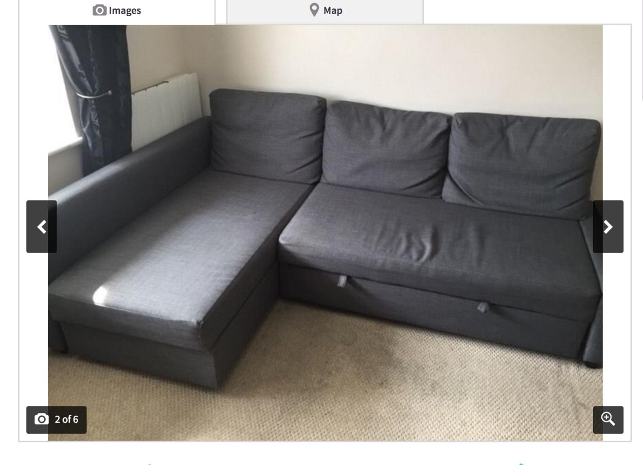 Move a ikea sofa bed to London uShip