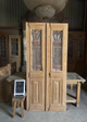 Scrolled Antique Iron French Doors - 39x84.5 K2...