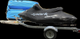 SeaDoo Spark PWC on single jet ski trailer (NH-CO)
