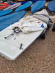 Small Laser Boat on trailer